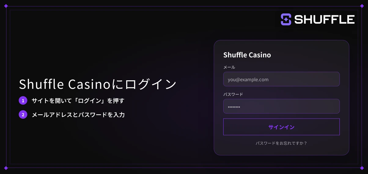 ログイン画面